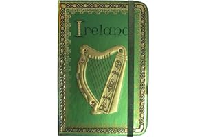 Ireland Harp Foil Notebook With A Celtic And Trinity Designed Border [Office Product]