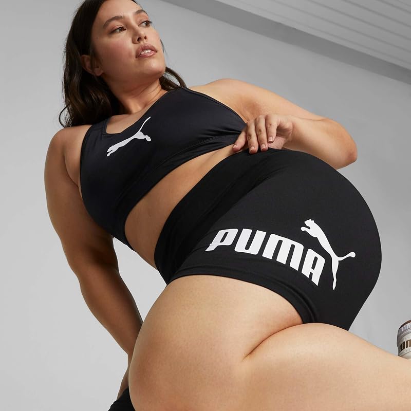 PUMA ESS 7"" Logo Short Leggings Collants, Mulheres, Preto (Preto), s