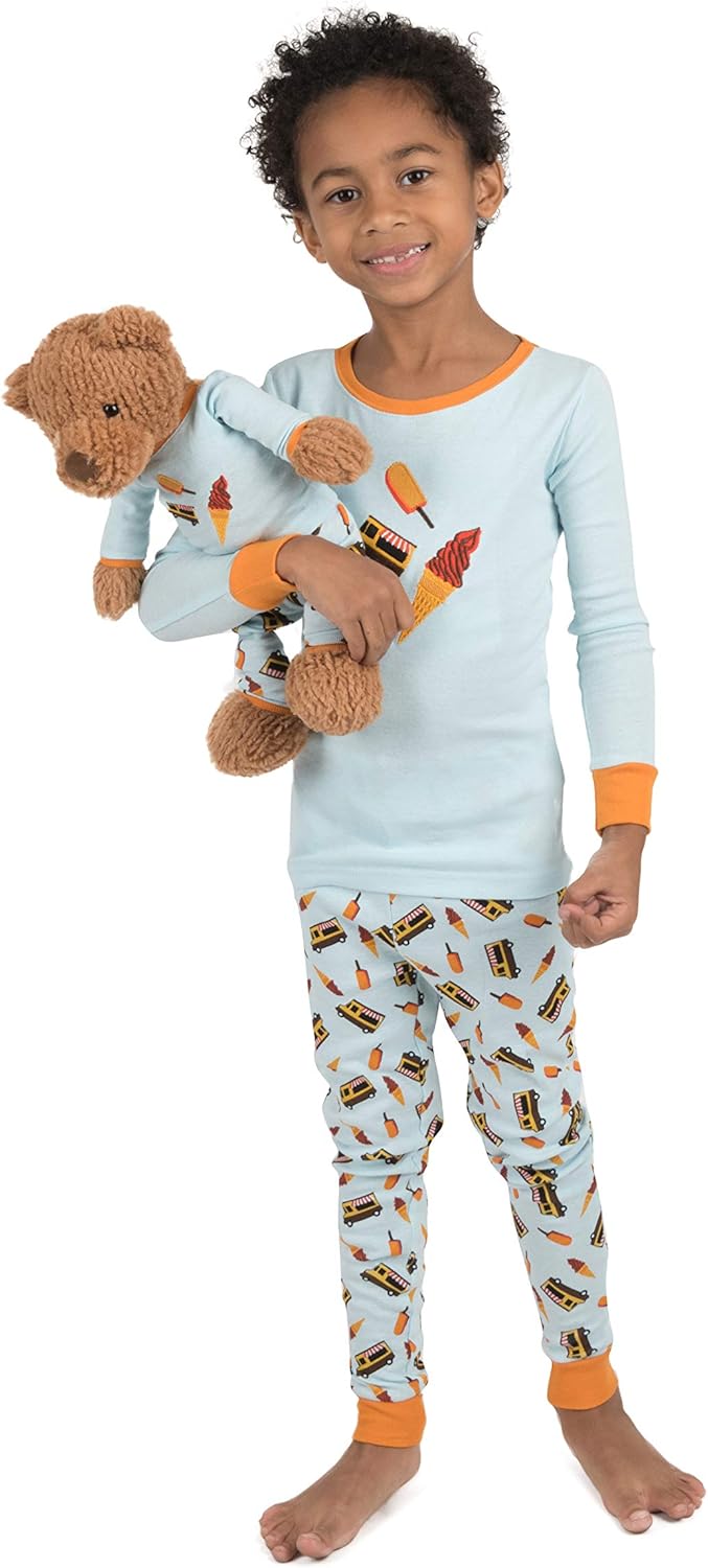 Leveret Kids Toddler Pajamas Matching Doll Girls Pajamas 100 Cotton Pjs Set Toddler 14 Years Fits American Girl Amazon Ca Clothing Accessories