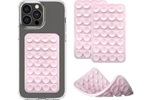 Silicone Double-Sided Suction Cup Phone Case Detachable Mount, Sticky Phone Grip Hands-Free Accessories for Selfies & Videos,