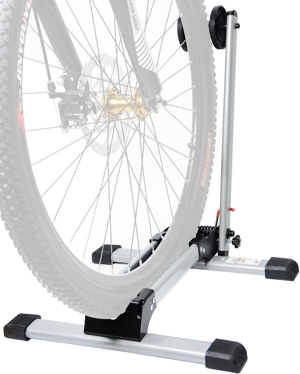 Malker Bike Stand Bicycle Storage Floor Parking Rack,Silver