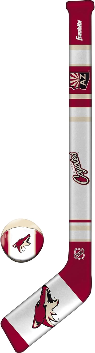 Franklin Sports Arizona Coyotes NHL Mini Soft Hockey Stick Set - NHL Team Soft Foam Mini Hockey Stick and Ball Set - Great Toy for Kids : Games : Sports & Outdoors
