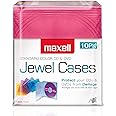 Maxell 190072 CD Jewel Cases in Assorted Colors, Easy Organization, 10 PK