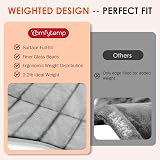 Comfytemp Fully Weighted Neck and Shoulder Heat Pad 2.2lb Grey view 3