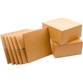 Hallmark 8" Kraft Gift Boxes (Pack of 5) for Birthdays, All Occasion