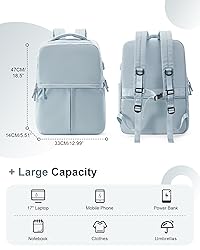 CADOLIM Large Travel Backpack For Women Laptop