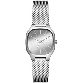 Skagen Women's Mellem Lille Three-Hand Silver Stainless Steel Watch (Model: SKW3163)