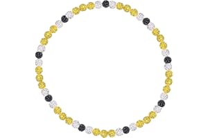 EXPHAIN Philadelphia Phils Baseball Necklace For Men Women Baseballer Inspired Beaded Necklace Unisex Rhinestone Discoball Necklaces Jewelry-gift for baseball team lovers