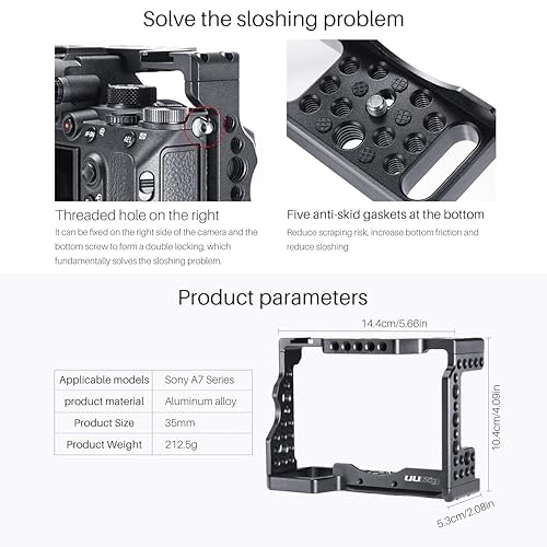 UURig C-A73 A7 III Camera Cage for Sony A7 Series A7R III/A7 III