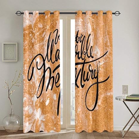 Amazon 遮光遮熱カーテン 白と金色のベクトルの大理石のテクスチャ 高級感 寝室 2枚組シンプル セット 260 180cm カーテン オンライン通販