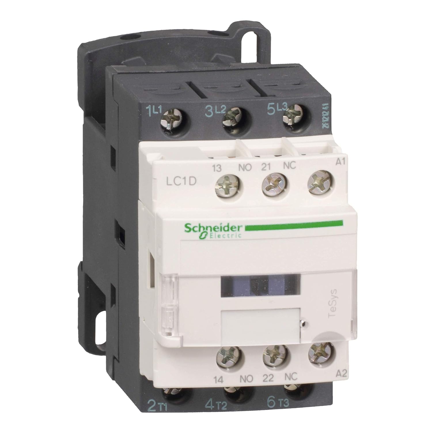 Schneider Electric - TeSys D, AC Contactor, 110 V AC, 50/60 Hz, 3 Pole, 3NO, 9A, Fixed & DIN Rail Mounting, LC1D09F7