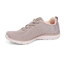 Skechers Women's Virtue Sneaker, Taupe, 9.5 US