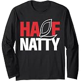 Half Natty Half Natural Steroid Bodybuilder Long Sleeve T-Shirt