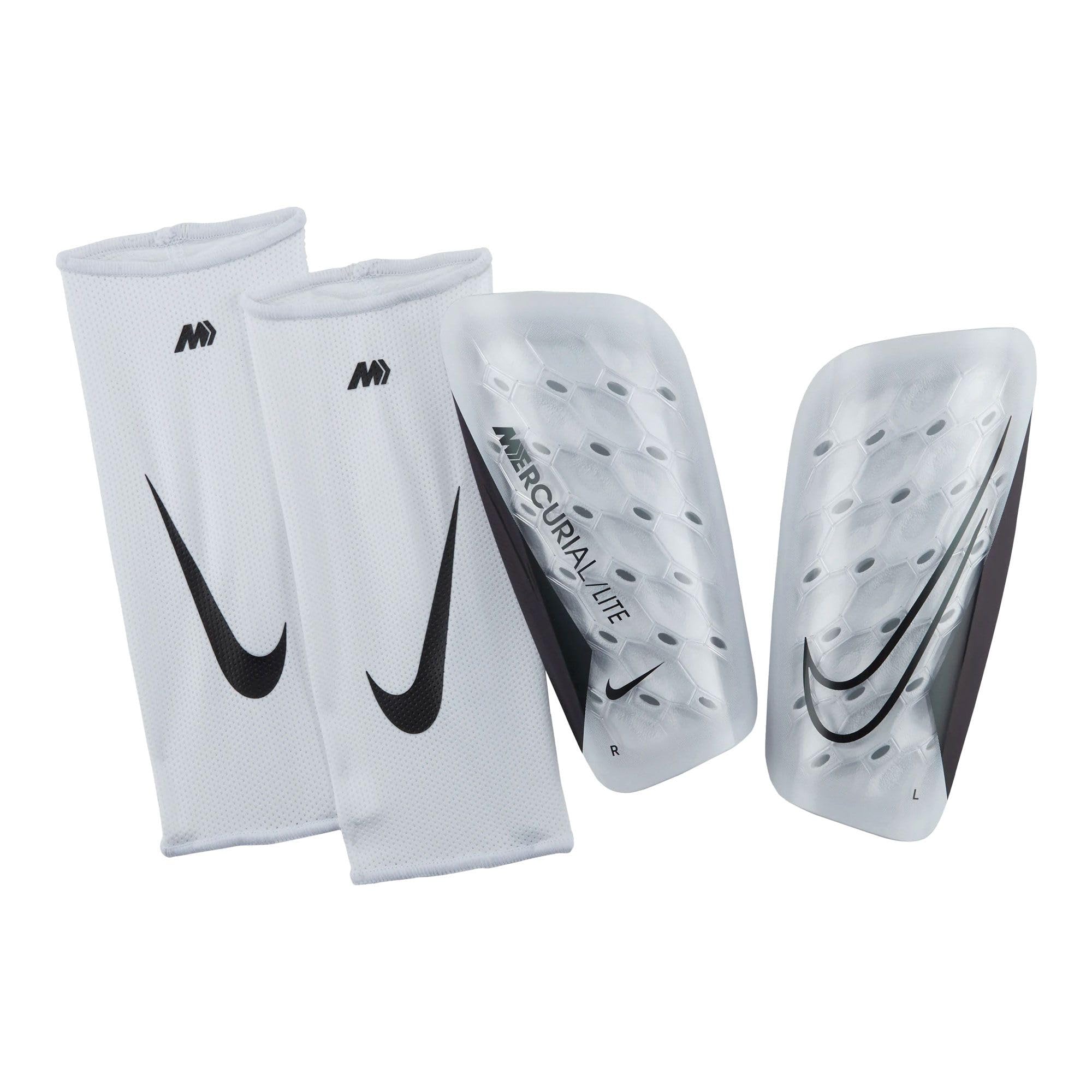 NIKE DN3611-100 NK MERC LITE - FA22 Shin guards Unisex Adult WHITE/WHITE/BLACK Size XS