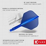 Target Darts K-Flex No2 Integrated Flights & Shafts Blue Pack of 3 view 6
