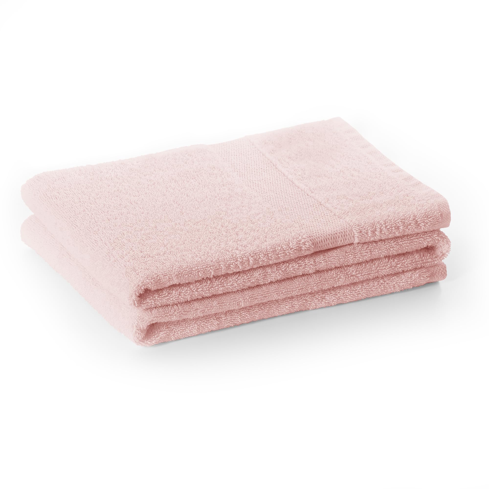DecoKing Hand Towel 50 x 100 cm Cotton Quality 525 g/m² Light Pink Absorbent Marina