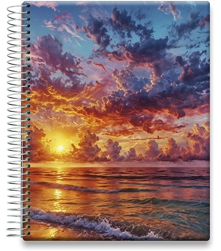 Tools4Wisdom 2026 Planner - Hardcover Daily Weekly Monthly Planner, October 2025-Dec 2026, 8.5x11 Inches, Blue Sunrise