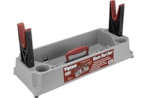 Tipton Gun Butler with Non-Marring Cleaning Forks and Storage Compartments for Secure Firearm Cleaning and Maintenance Green