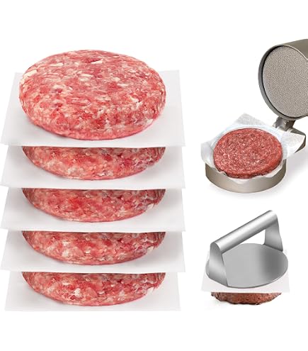 YQL Round Patty Paper 5.5 Inch, 200 Sheets - Non-Stick Freezer Paper For Burgers, Baking, Food Prep - View #7