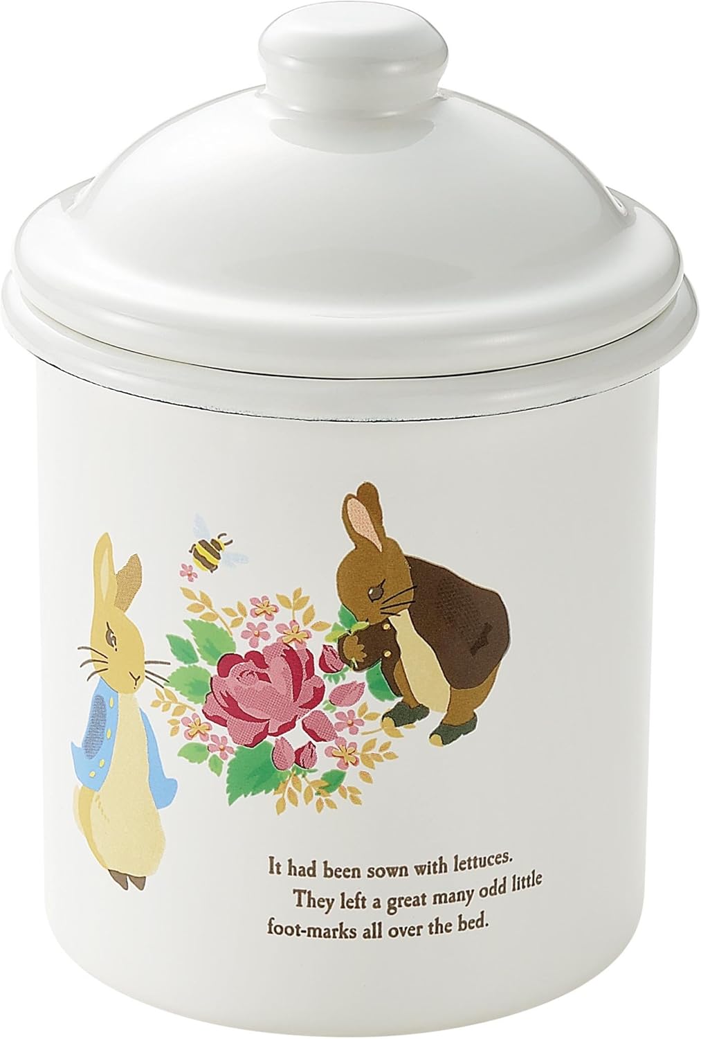 Amazon アサヒ ピーターラビット ホーローキャニスター ホーロー蓋 Pr 0305 保存容器 キャニスター オンライン通販