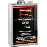 Custom Shop KW901 Automotive Wax and Grease Remover, 1 Gallon | Auto Body Paint Prep Cleaner, Removes Tar, Silicone, and Adhesive Residue from Metal, Plastic, and Fiberglass