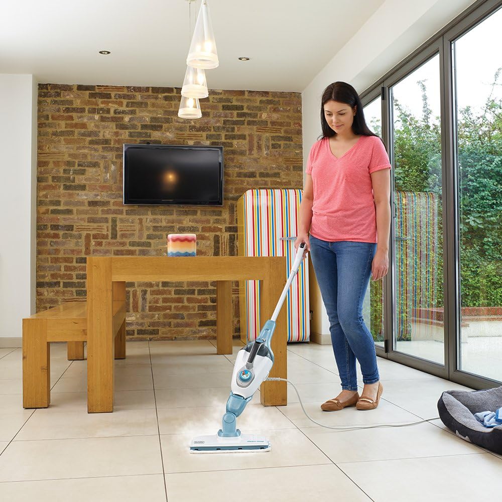 BLACK+DECKER FSMH1351SMGB 9in1 Steam Mop with SteaMitt, 1300 W