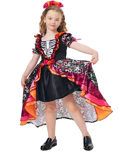 Forum Novelties Rose Senorita Kostüm – Gr. 134-146 Cm, Inkl. Kleid Für Halloween & Mottoparty