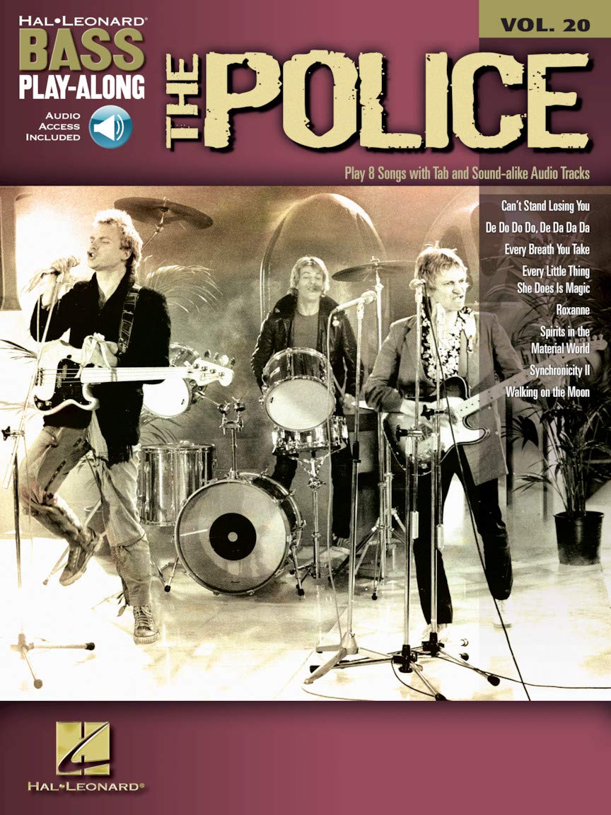 Bass Play-Along Volume 20 The Police Bass Guitar Tab Book/Cd (Hal Leonard Bass Play-Along)