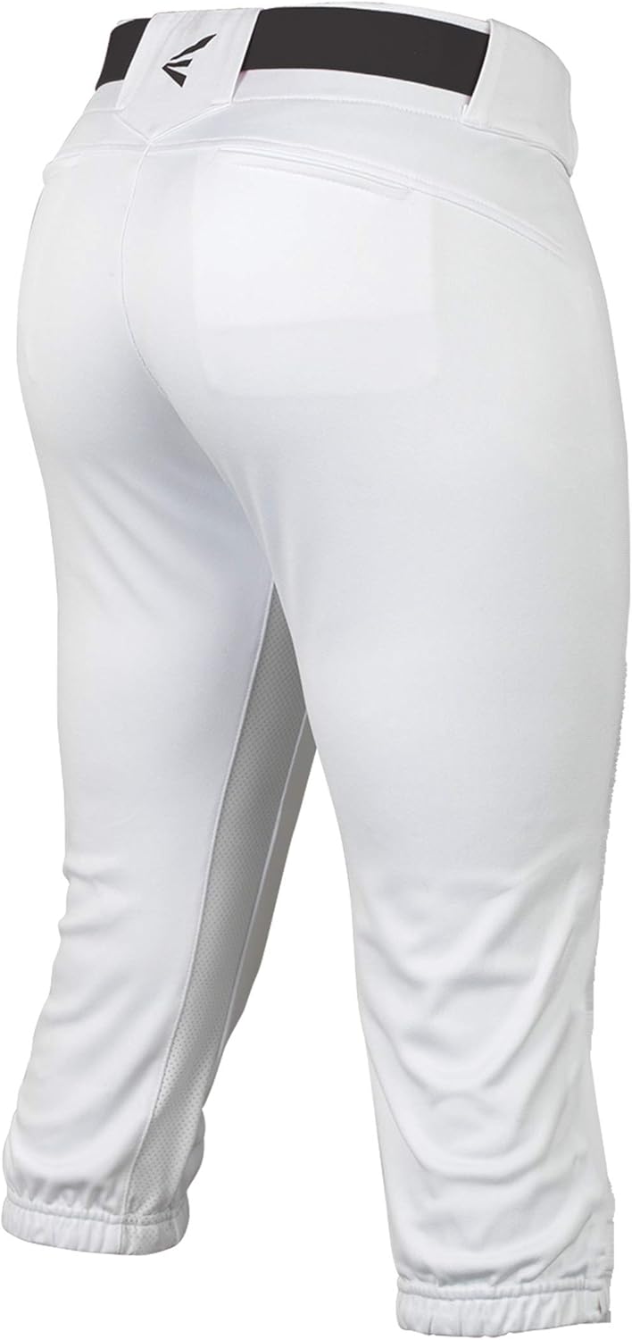 EASTON PROWESS Fastpitch Softball Pant | Women's | Solids | 2020 | 4 Way Stretch Mesh Inserts for Ultimate Fit + Comfort | Double Reinforced Knee | Elastic Waistband | 7 Belt Loop | Scotchgard : Clothing