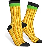 AOYEGO Colorful Cardiograms Funny Socks Health Curve Novelty Casual Crew Socks Contrast Color Design for Women Men Gift