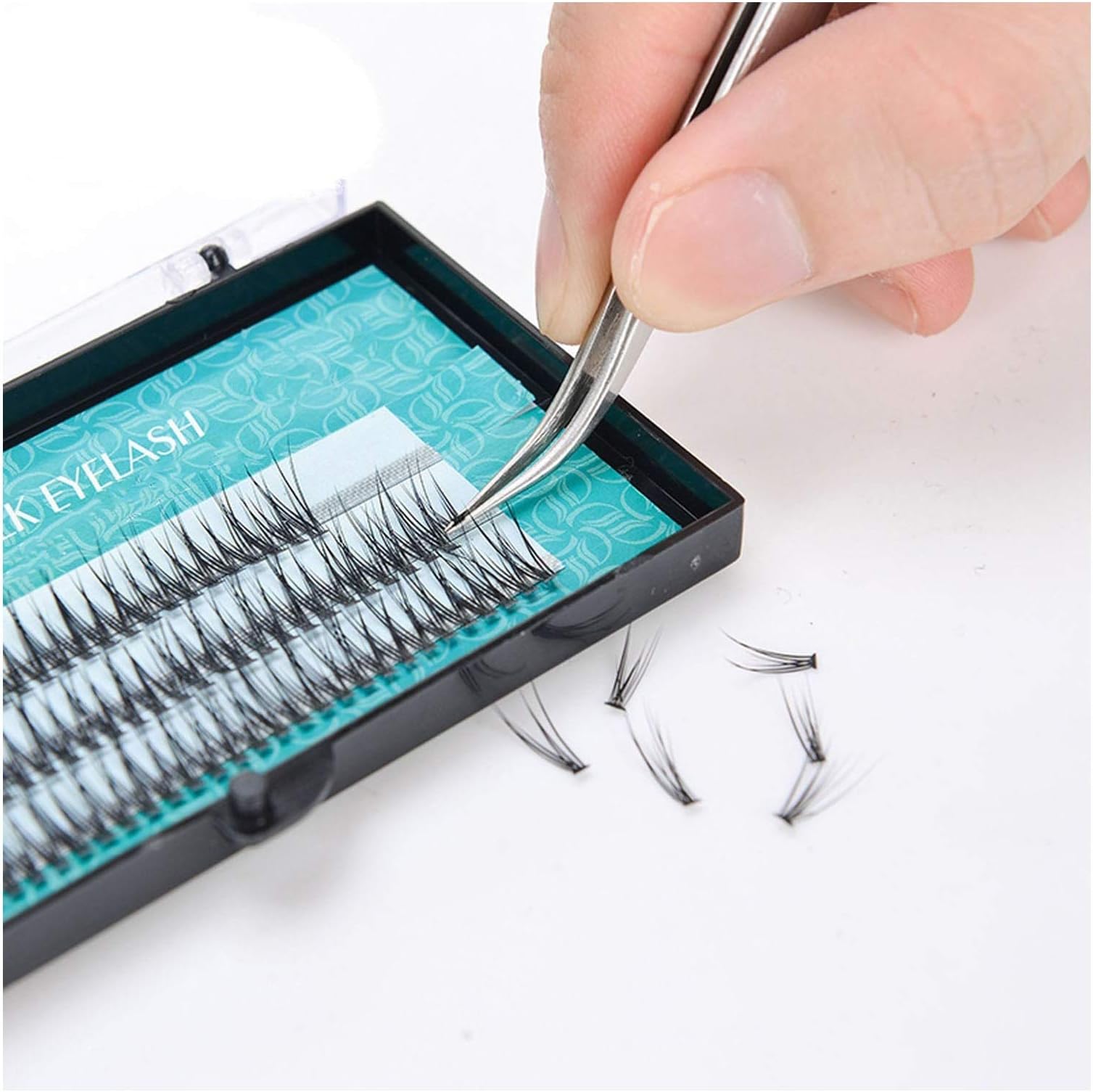 Popular Natural Fishtail Type Fashion Dovetail Fly Eyelash Soft Mink Eyelash Extension Tool Fake Eye Lash,10mm