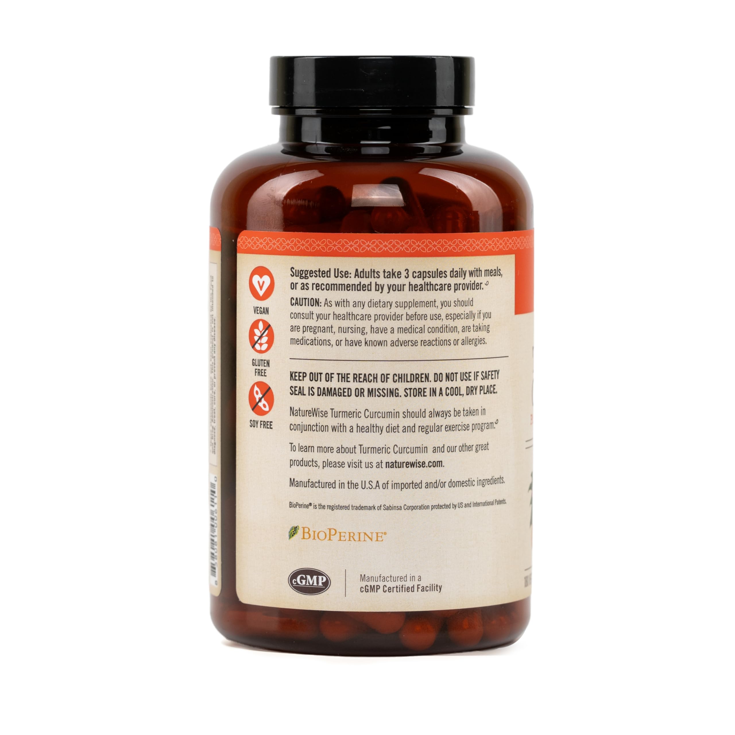 NatureWise Curcumin Turmeric 2250mg - 95% Curcuminoids & BioPerine Black Pepper Extract for Advanced Absorption - Daily Joint and Immune Health Support - Vegan, Non-GMO, 180 Count[60-Day Supply]