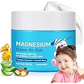 Shuangjia Magnesium Lotion for Kids Sleep & Calm, Natural Bedtime Lotion Soothing Relief & Relaxation, Topical Magnesium Cream with Calendula, Aloe Vera, Shea Butter, Babies, Toddlers & Juniors