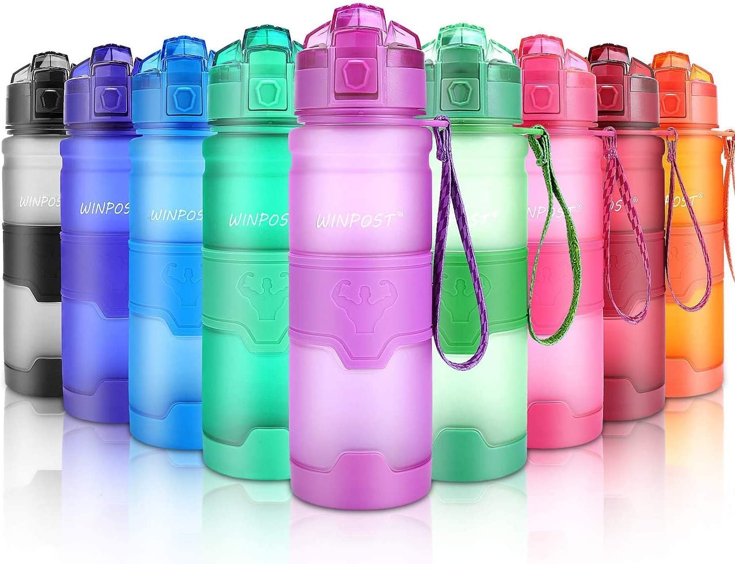 WINPOST SPORTS Water Bottle (Purple, 700ml)