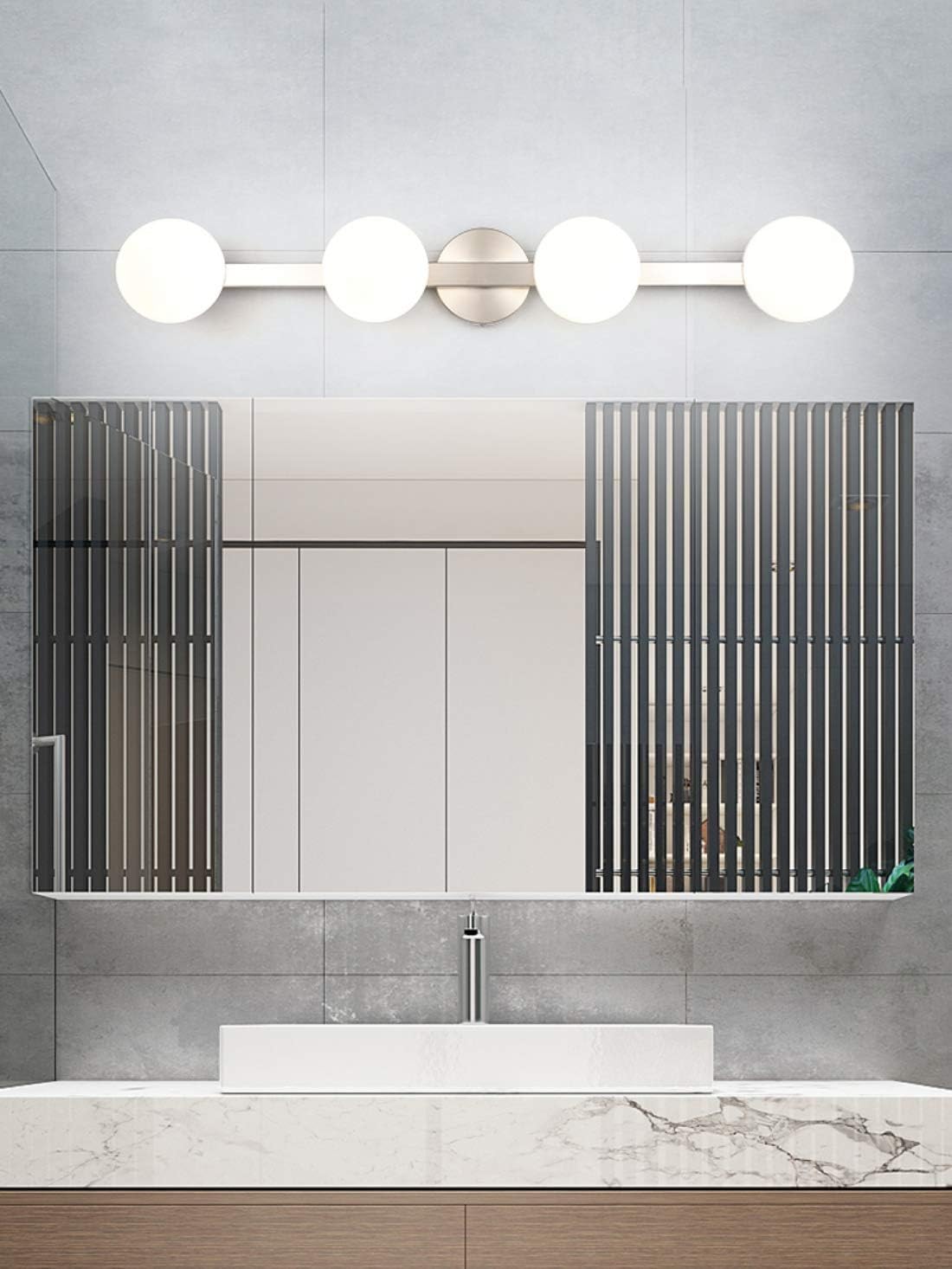 Joosenhouse Glass 3 Light Bathroom Vanity Light Bulbs Modern Gold Wall Sconces Bath Light In Home Up Or Down Bath Light Fixtures 2362 Inches Long Lighting Ceiling Fans Tools Home
