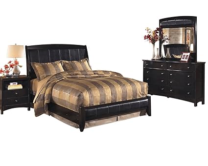 Amazon Com Ashley Harmony 4pc E King Sleigh Bedroom Set In