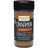 Frontier Co-op Organic Ground Korintje Cinnamon, 1.92 Ounce Bottle, Gourmet Quality Cinnamon, Full Balanced Flavor, Kosher