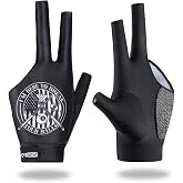 CybGene Billiard Pool Glove Left Hand, 3-Finger Cue Sport