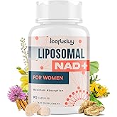 IcarusIvy 2000MG NAD Supplements for Women, NMN Alternative, Female Liposomal NAD+, with Ashwagandha, Berberine HCL, Ginkgo Biloba & Black Cohosh, Women Focused Formula, 90 Capsules