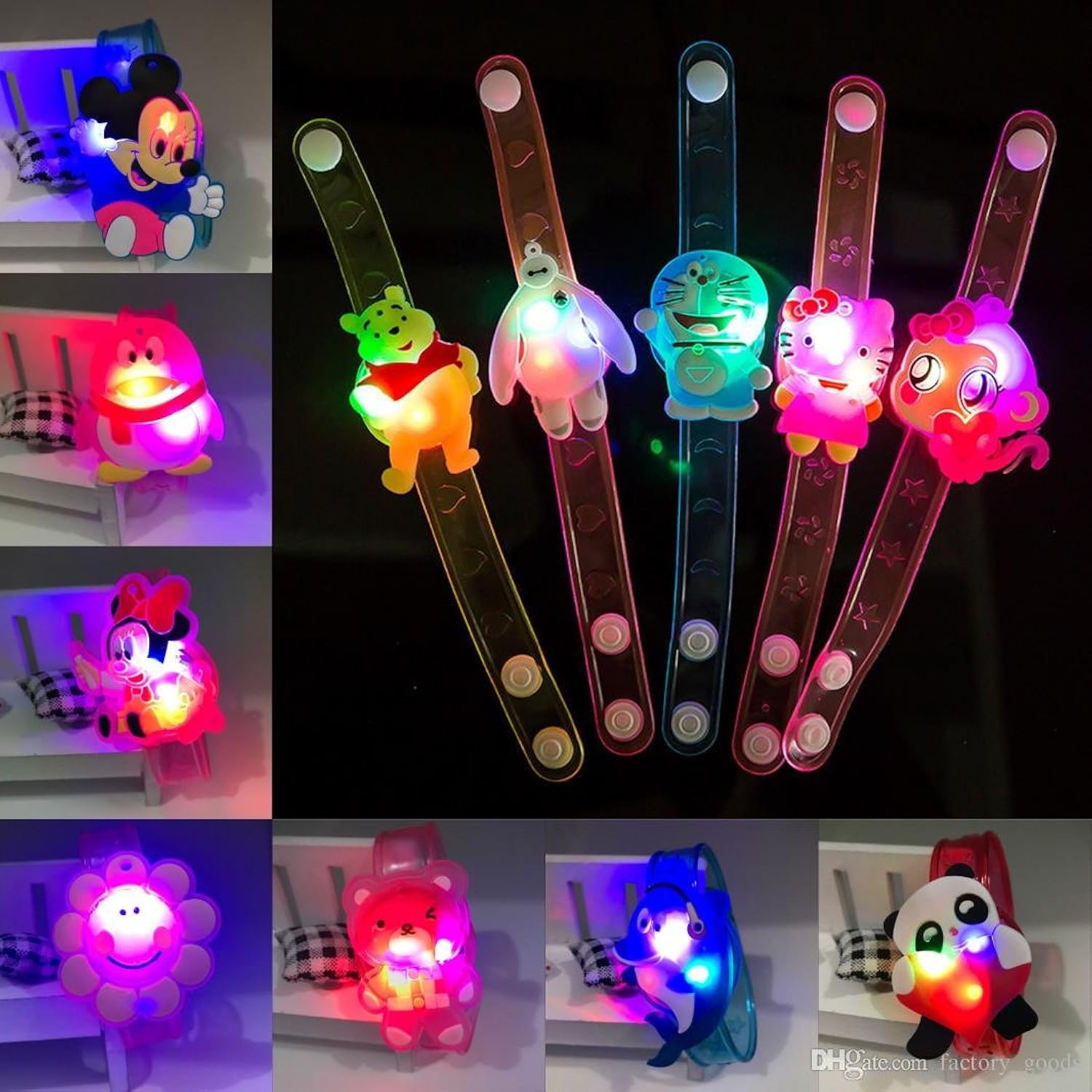 grasme cartoon characters led light bracelets rakhi gifts for kids (ben 10)