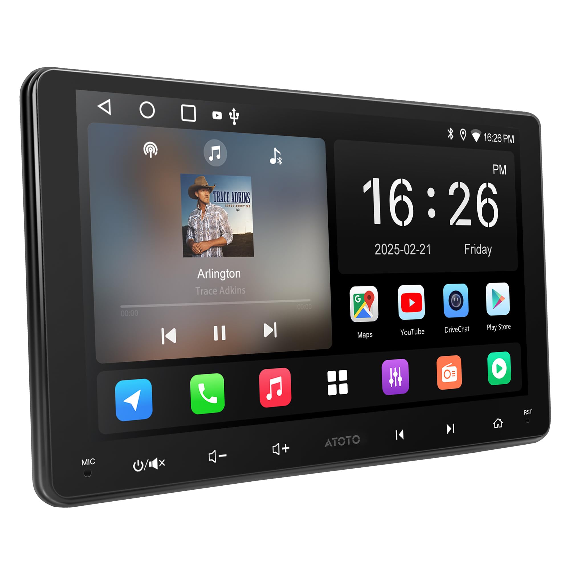 Photo 1 of [9" AI-Powered] ATOTOLIFE A5L Android Car Stereo Double Din Wireless CarPlay&Android Auto, Wi-Fi/Bluetooth/USB, GPS Tracking, 24 EQ&DSP, Mirror Link, 2G+32G, A5LG209T