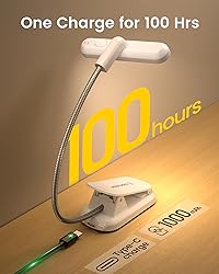 Glocusent Rotatable Book Light for Reading at