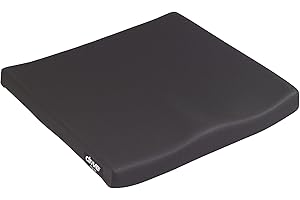 Drive Medical Molded General Use Wheelchair Cushion, Black, 18 Inch