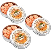 Sour Drops - Tangerine Zero Sugar Sour Hard Candy - Small Batch - No Artificial Sweeteners or Dyes - Vegan, Gluten Free - 3 Gift Tins (60g Each)