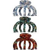 Bgffuy Extra Large Octopus Claw Clips for Thick & Long Hair - Non-Slip Strong Hold Unbreakable Jumbo Hair Accessories, Cute Stylish Ideal Gift for Women 3 PCS