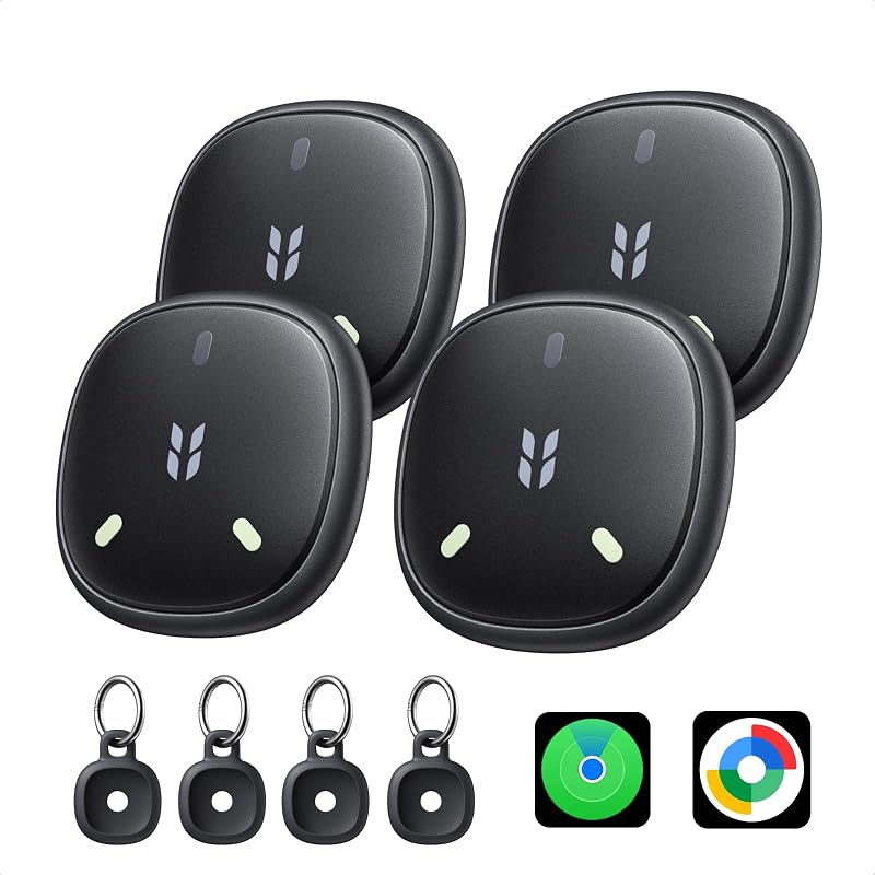 FineTrack Mini DUO 2 Supporto iOS Find My o Android Find Hub 4 Pezzi