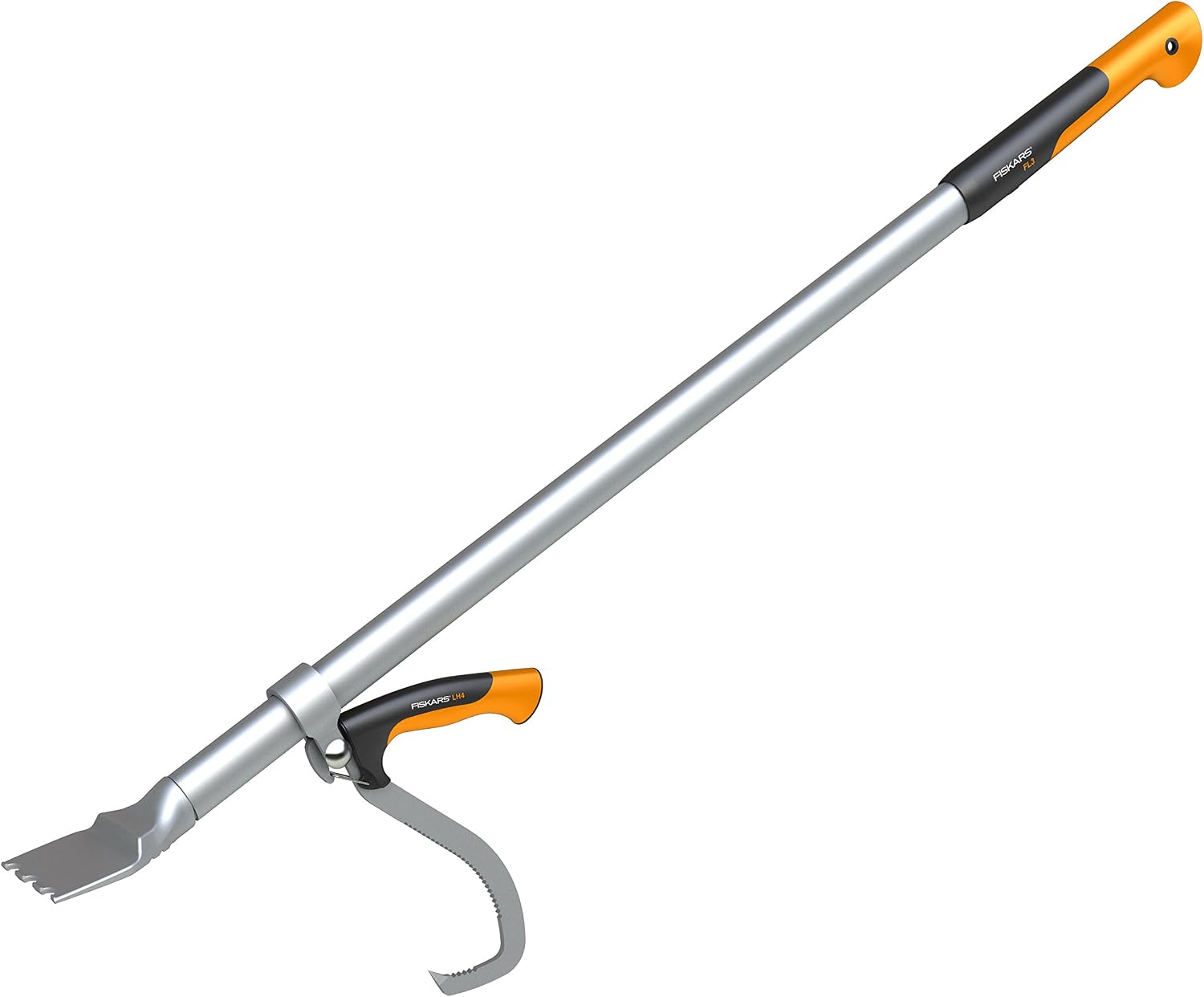 Fiskars WoodXpert Felling lever - L, for woodworking Length: 115 cm, Black/Orange/Silver, 1015439, L (Length: 115 cm)