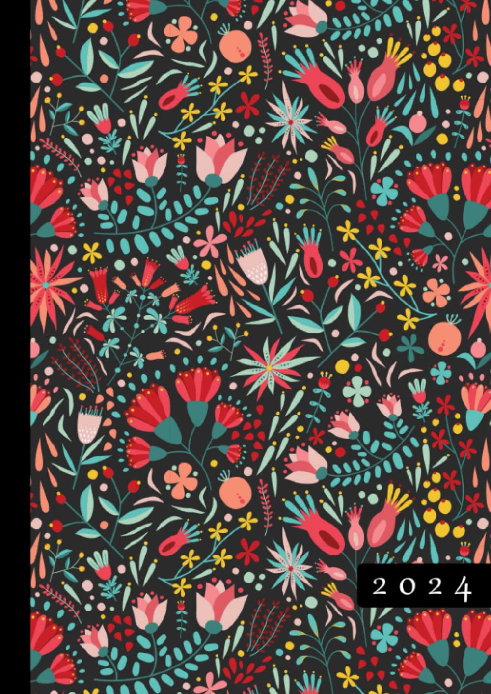 2024: Weekly Planner With Hourly Schedule | Vertical Layout Time Slots 5 AM – 11 PM | Week-To-View A4 Dated Agenda | Appointment Scheduling Calendar ... | 1 Week On 2 Pages Organizer Book | Floral