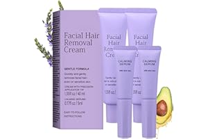Luuma Facial Hair Removal Cream for Women, Painless & Flawless Face Hair Remover, Long-Lasting Depilatory Cream for All Skin Types (2)