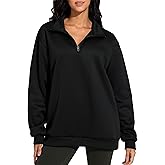 THE GYM PEOPLE Women's Oversized Sweatshirt Half Zip Fleece Pullover Long Sleeve Workout Tops